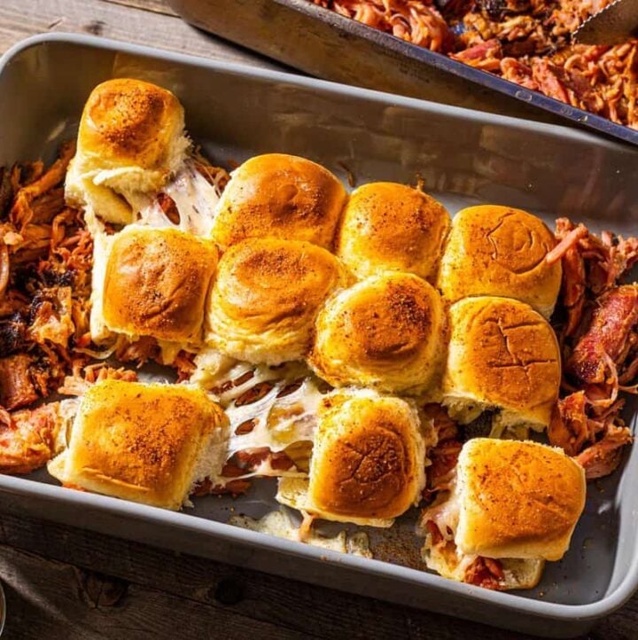 Smoked Pulled Ham Sandwiches Over The Fire Cooking