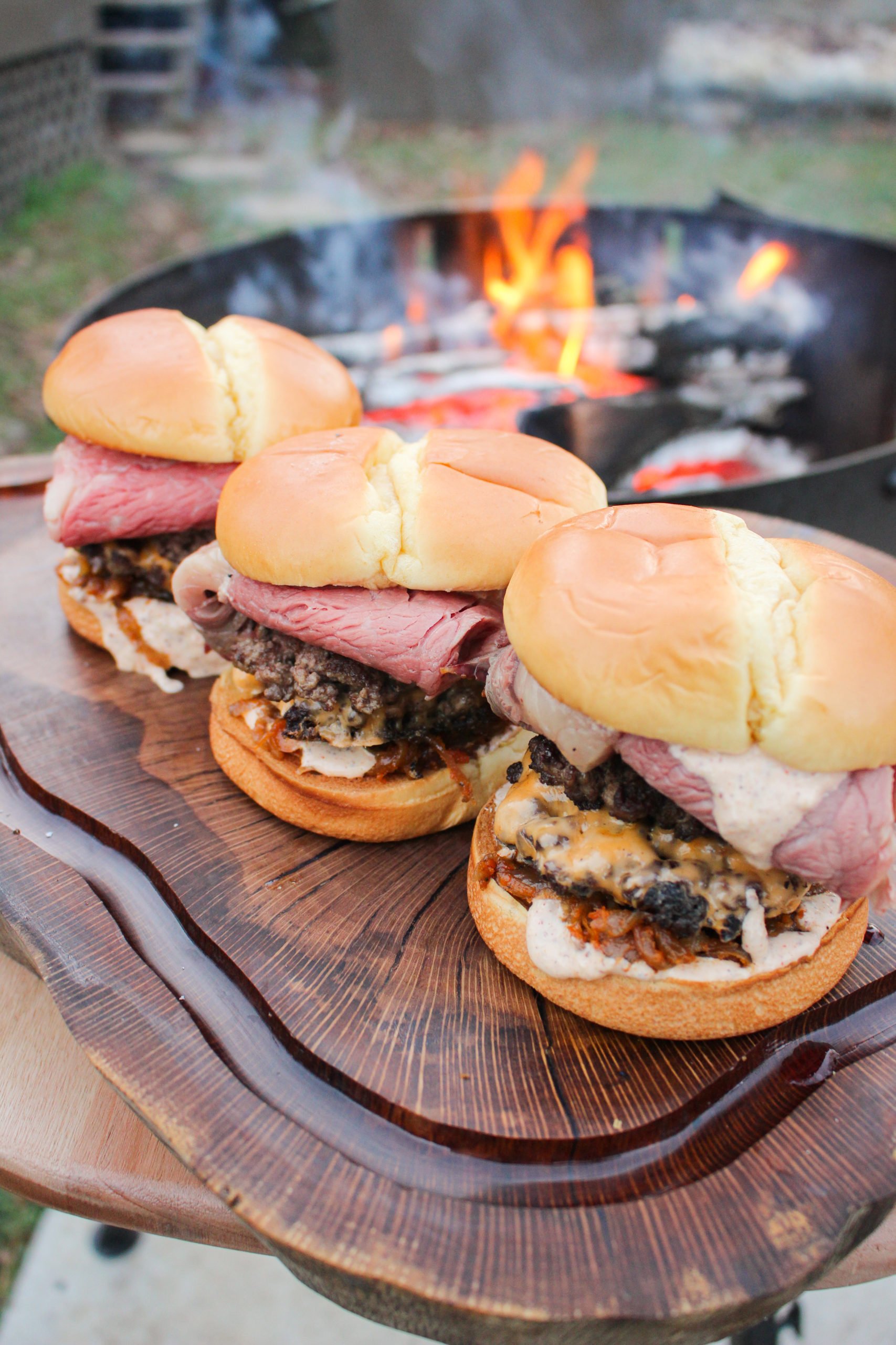 Steakhouse Smash Burgers - Over The Fire Cooking