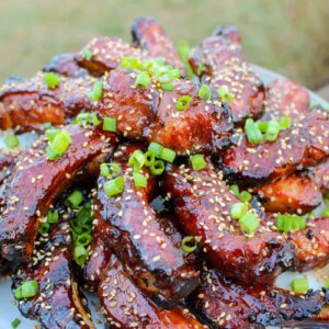Fried Sticky Wings looking absolutely delicious.