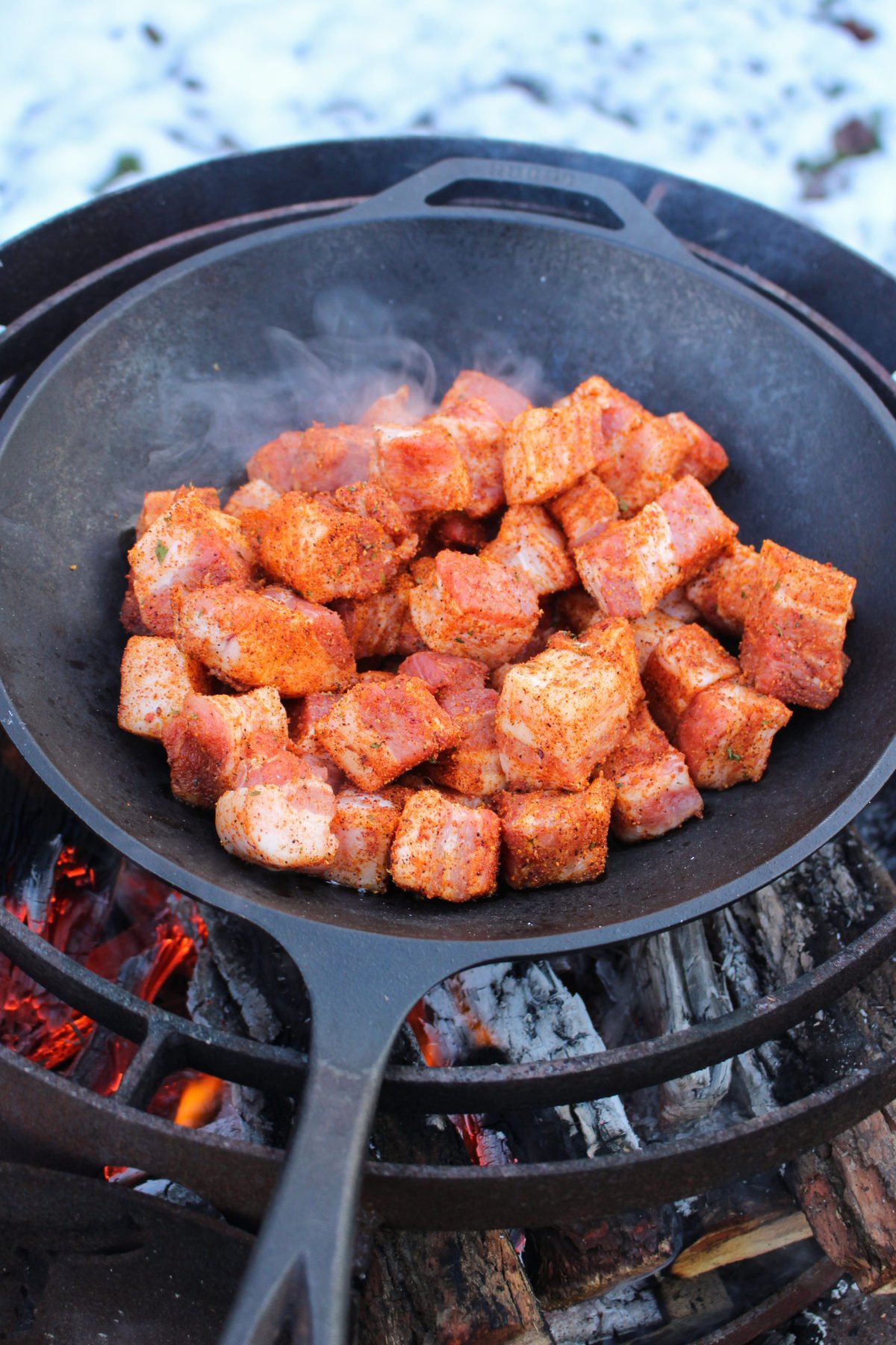 Fried Pork Belly Tacos - Over The Fire Cooking