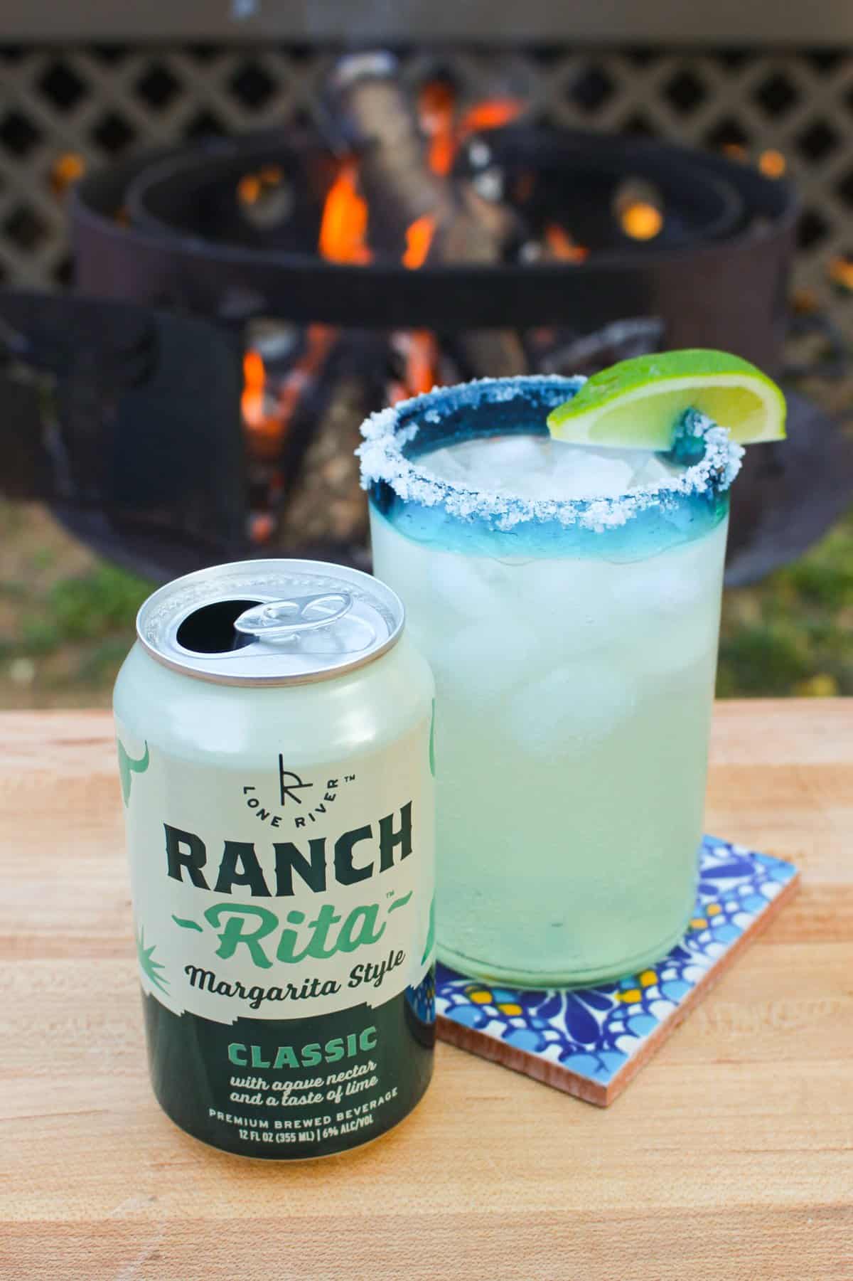 Lone River Ranch Rita is the perfect drink to pair with our surf and turf nachos.