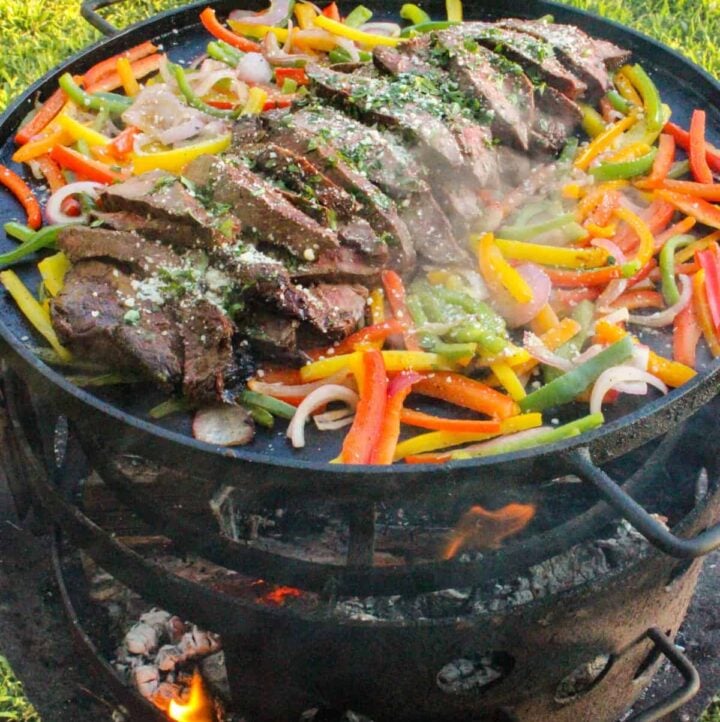 Grilled Flat Iron Fajitas Over The Fire Cooking