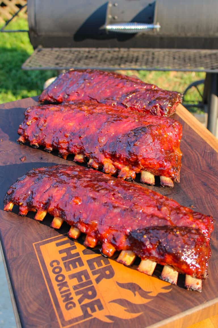 Habanero Peach Smoked Ribs Over The Fire Cooking