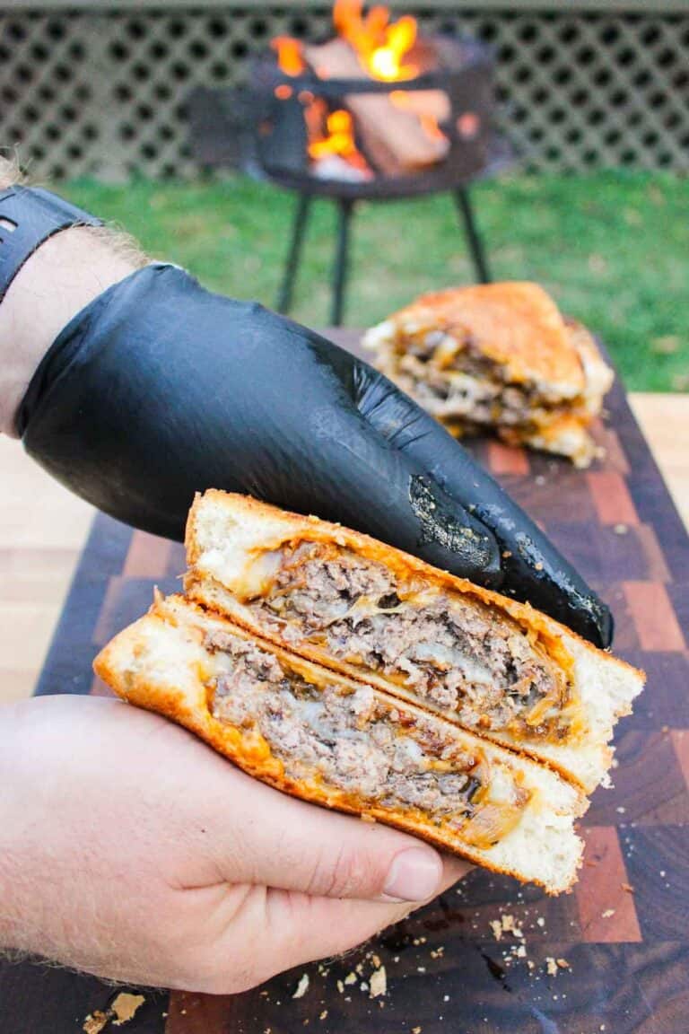 French Onion Patty Melt Over The Fire Cooking