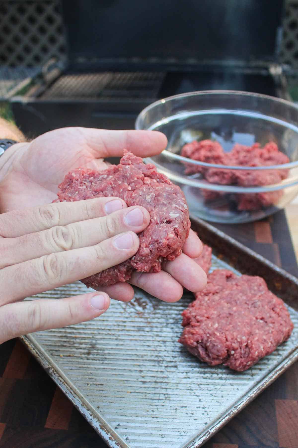 Making the Venison Burgers