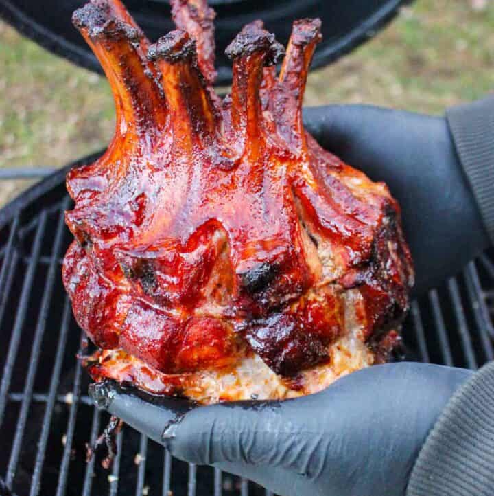 Pork Crown Roast Over The Fire Cooking