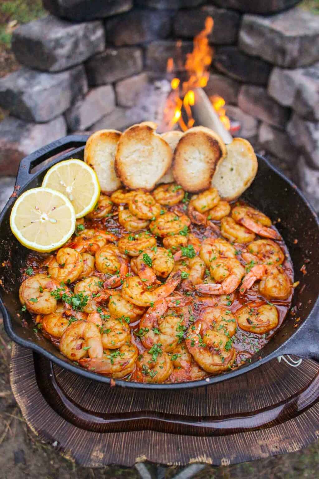 Spanish Garlic Shrimp Over The Fire Cooking   A IMG 9211 2 1024x1536 