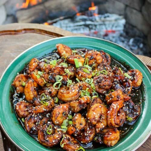 Hot Honey Garlic Shrimp Over The Fire Cooking