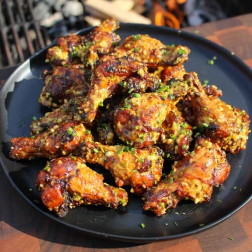 Garlic Parmesan Wings - Over The Fire Cooking