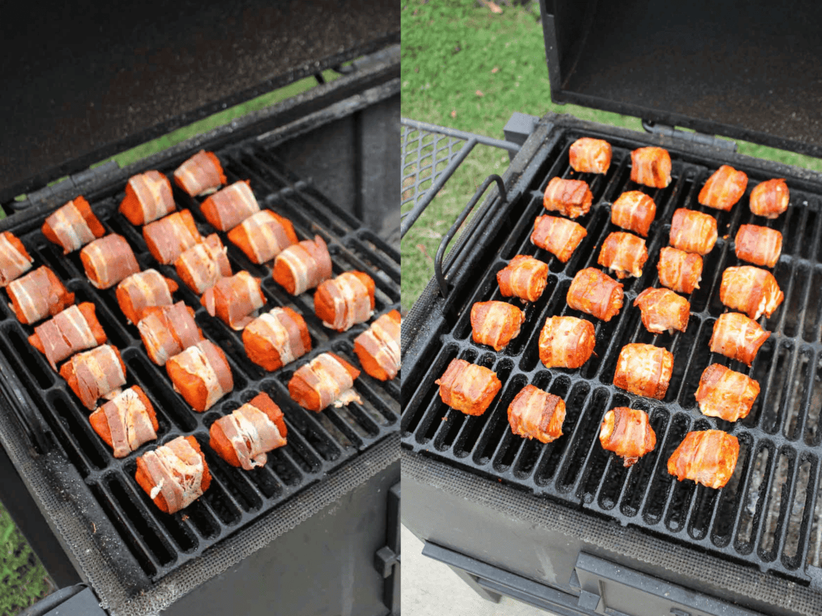 Hot Honey Salmon Bites - Over The Fire Cooking