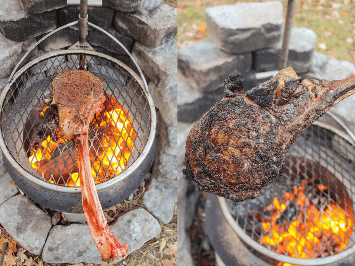 Tomahawk Steak - Over The Fire Cooking