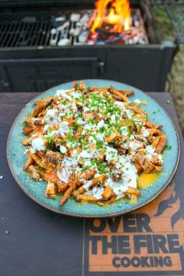 Grilled Buffalo Chicken Fries are easy to make for game day!