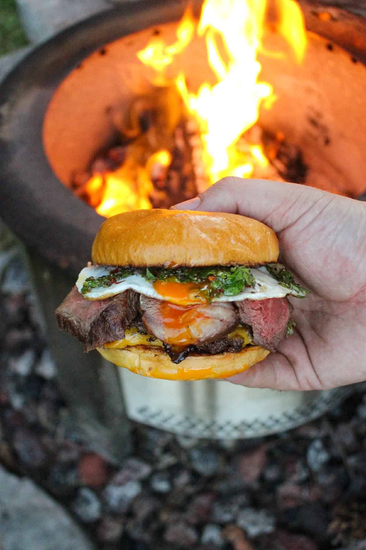 The Chimichurri Burger is a masterpiece and ready to eat. 