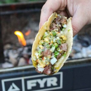 Cowboy butter steak taco