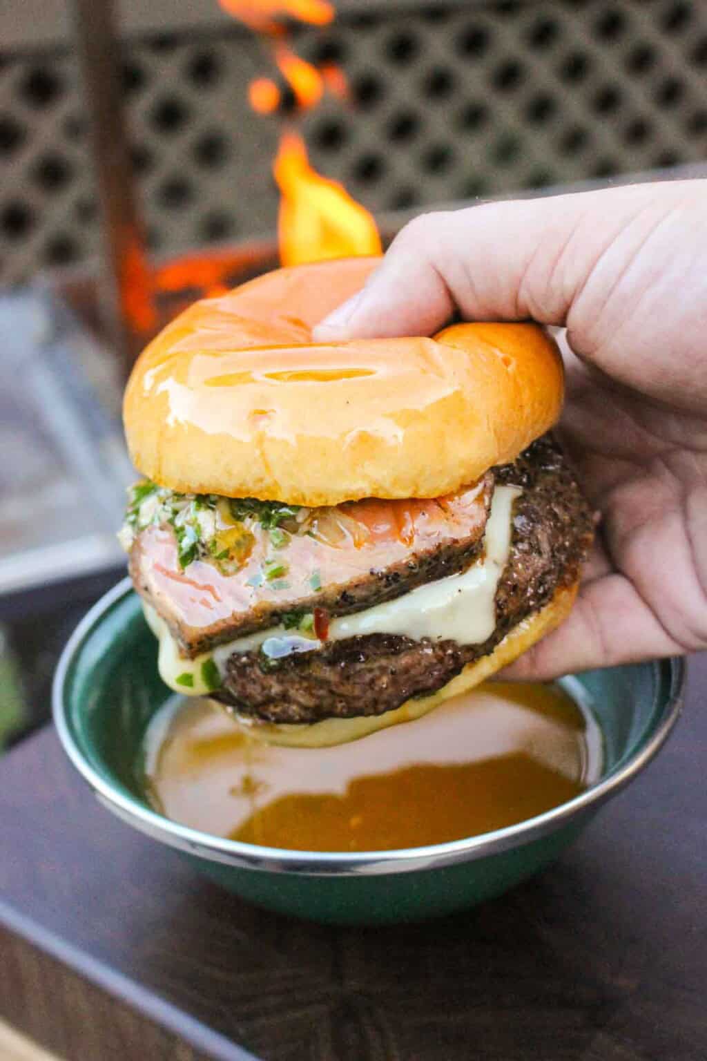 Cowboy Butter Burgers - Over The Fire Cooking