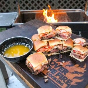 Surf and turf sliders with cowboy butter