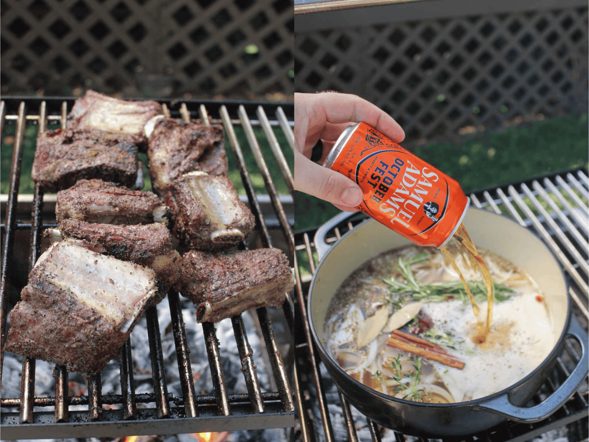 Sam Adams October Fest add a hearty flavor to the braising liquid. 