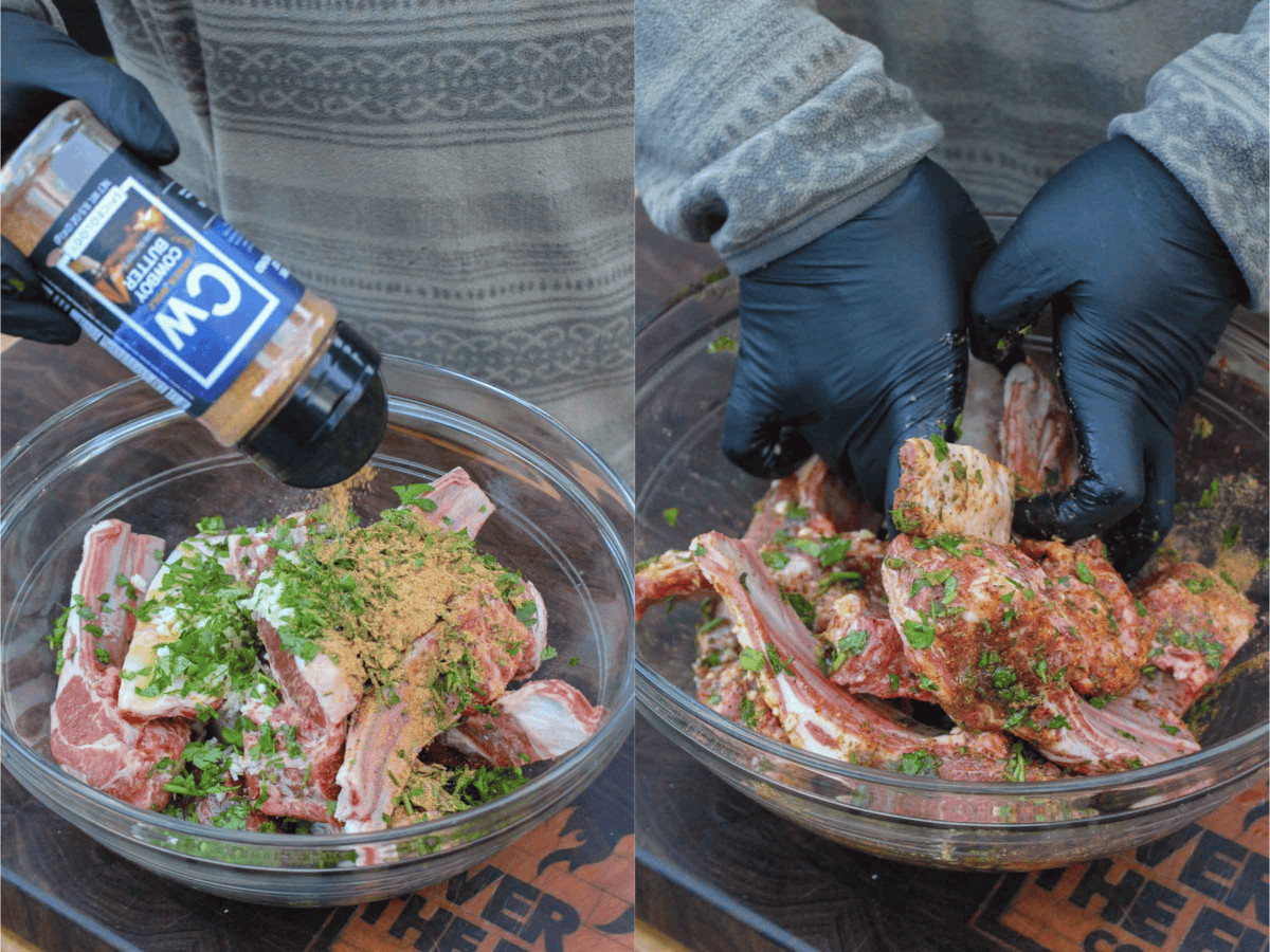 Before getting seared on the very hot grill, the lamb sits in an olive oil marinade infused with garlic, lemon, and parsley for phenomenal flavor.