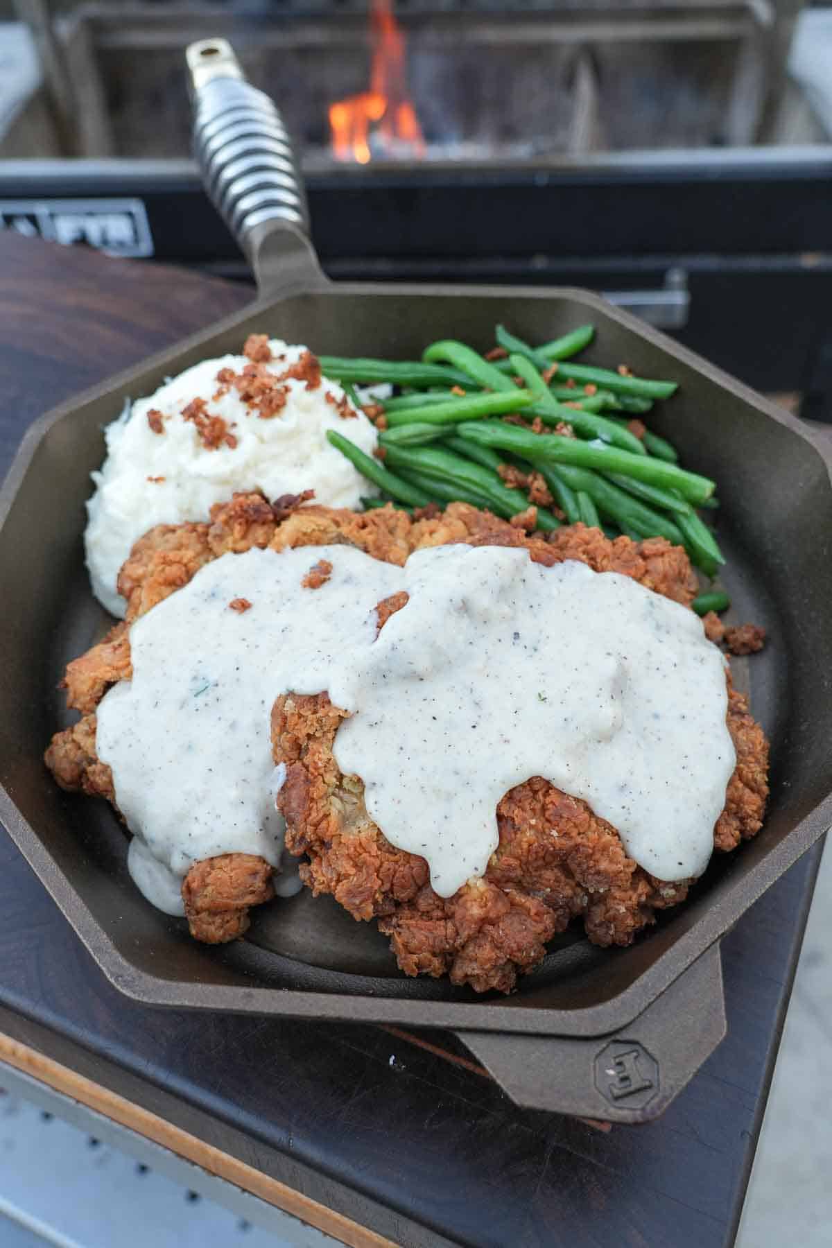 Chicken Fried Steak is Southern Comfort Food at its best. No need to go to Cracker Barrel when we can make it in our own backyard.