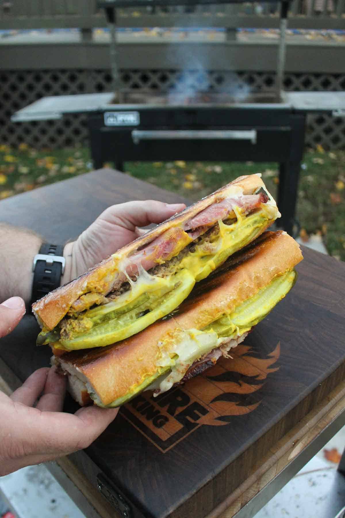 The Grilled Cuban Sandwich is a work of art - made with simple, fresh ingredients.