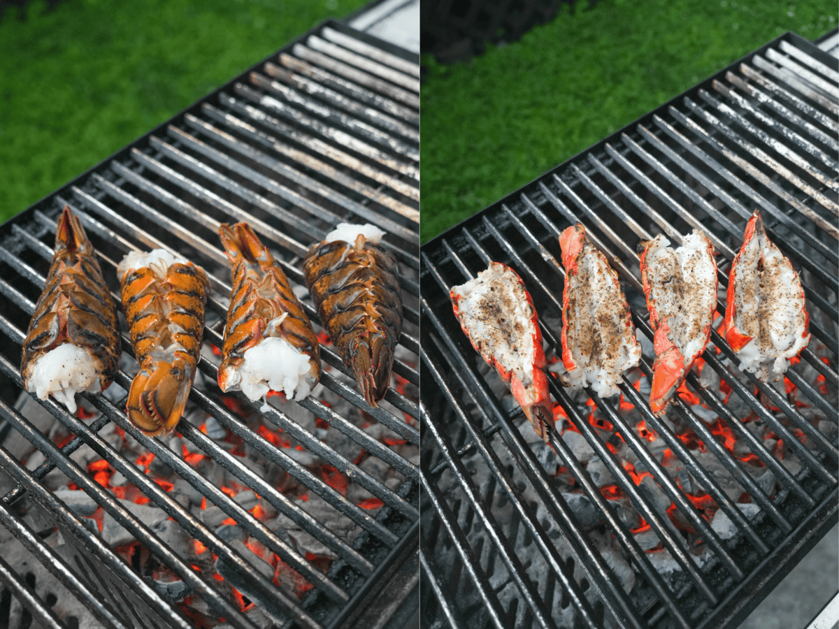 Lobster tails are one of my favorite things to cook on the grill. They get that nice smoky flavor from the wood chips too.