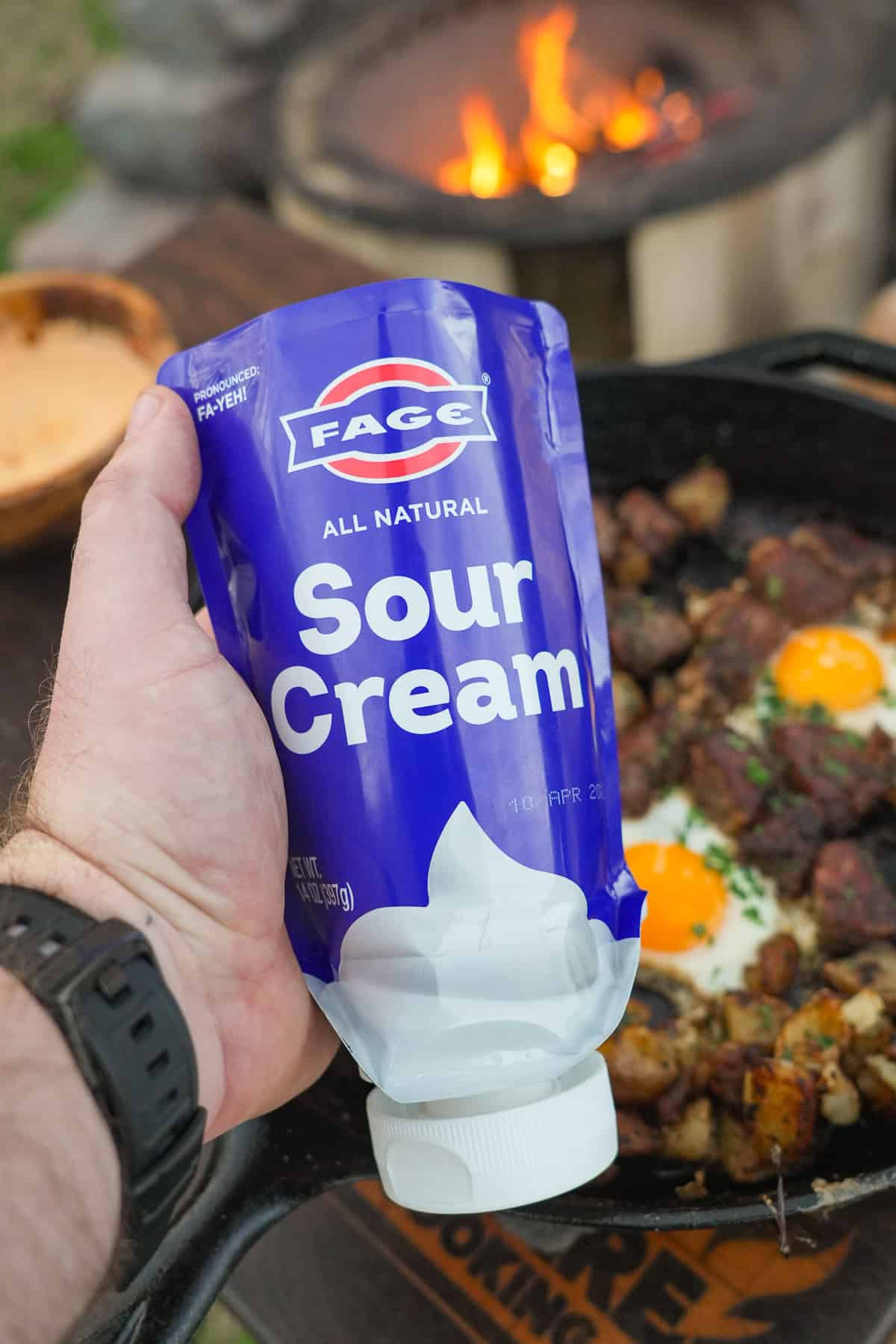 FAGE sour cream is my favorite way to level up any dish, including these Steak Bites.