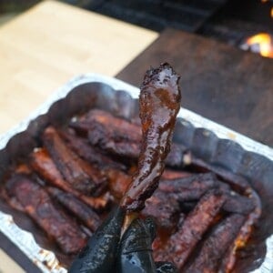 BBQ Dill Pickle Smoked Ribs are perfect for game day, party food, or family dinners.