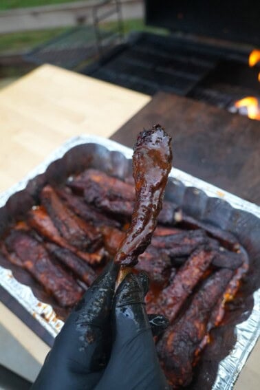 BBQ Dill Pickle Smoked Ribs are perfect for game day, party food, or family dinners.